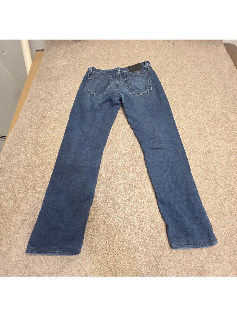 indie sleaze Fidelity Denim Jimmy Slim Straight Jeans sz 32x30 dark wash indigo